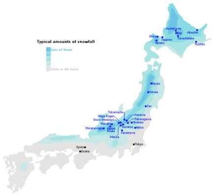 日本哪些城市可滑雪：與雪道的深度與广度探尋之旅